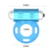 LOVETOY péniszgyűrű Lumino Play Vibrating Penis Ring - kék színben világító, vibrációs funkcióval, vízálló, elemes