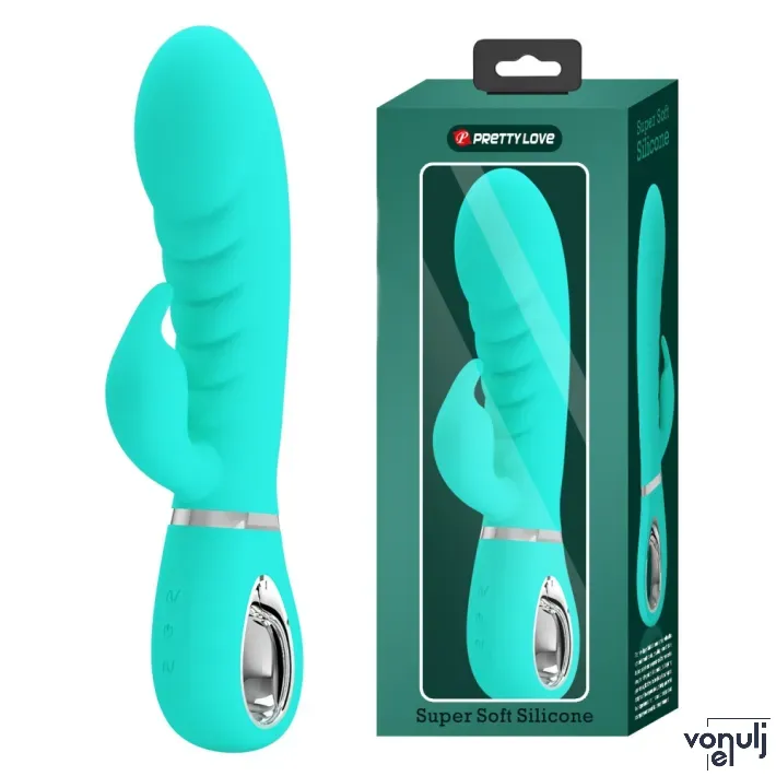 Csiklóizgatós vibrátor Pretty Love Prescott Green - akkumulátoros, vízálló