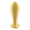 SATISFYER fenékdugó Intensity Plug Gold - arany színben, vibrációs funkcióval, ingyenes applikációval, vízálló, akkumulátoros