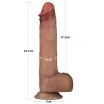 Élethű műpénisz Lovetoy 9'' Sliding Skin Pro - vízálló, 23,7 cm