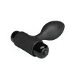 PRETTY LOVE fenékdugó Vibra Butt Plug Black - fekete színben, vibrátoros, elemes
