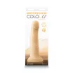 NS NOVELTIES élethű vibrátor Colours Pleasures 7" Vibrating White - realisztikus, szilikon, letapasztható, akkumulátoros, vízálló (18 cm)