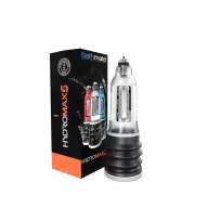 BATHMATE péniszpumpa Hydromax 5 Clear - áttetsző színben, 8-13cm méretű péniszhez, vízzel kombinált vákuumos hatással, erős szívóerővel, vízálló