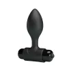 PRETTY LOVE fenékdugó Vibra Butt Plug Black - fekete színben, vibrátoros, elemes