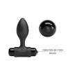 PRETTY LOVE fenékdugó Vibra Butt Plug Black - fekete színben, vibrátoros, elemes