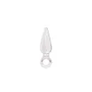 NS NOVELTIES fenékdugó Jolie Pleasures Mini Clear -  áttetsző, fogógyűrűs, vízálló, TPE, 9 cm