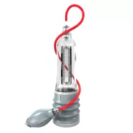 BATHMATE péniszpumpa Hydroxtereme 9 - áttetsző színben, 18-23cm méretű péniszhez, vízzel kombinált vákuumos hatással, plusz pumpával, vízálló