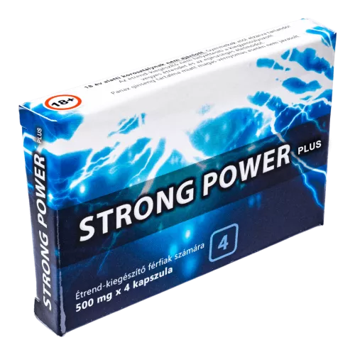 STRONG POWER PLUS - Potencianövelő étrend-kiegészítő kapszula férfiaknak 4x