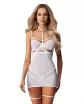 Szexi hálóing Obsessive Arrowel White S/M