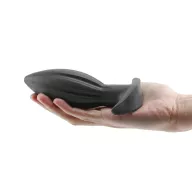 RENEGADE fenékdugó Bomba Black Medium - fekete színben, stimuláló felszínnel, M méretben, vízálló (15,6 cm)