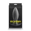 RENEGADE fenékdugó Bomba Black Medium - fekete színben, stimuláló felszínnel, M méretben, vízálló (15,6 cm)