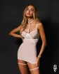 Szexi hálóing Obsessive Arrowel White S/M