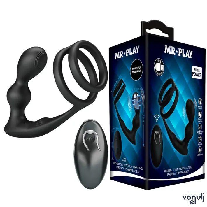 Prosztata vibrátor Mr. Play II - akkumulátoros, vízálló