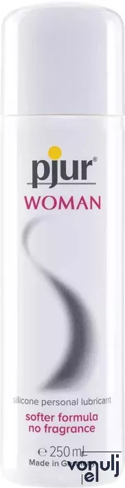 PJUR intim síkosító Woman Bottle 250 ml - szilikon bázisú, érzékeny bőrre, hosszantartó, bőrtápláló hatással, illat- és ízmentes, latex óvszerhez is