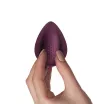 ROCKS OFF csikló vibrátor Knickerbocker Glory - bordó színben, vízálló, akkumulátoros, távirányítós