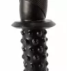 X-MEN fenékdugó 13.8" Sword Handle Butt Plug Black II - fekete színben, stimuláló felszínnel, vízálló, PVC, 35 cm