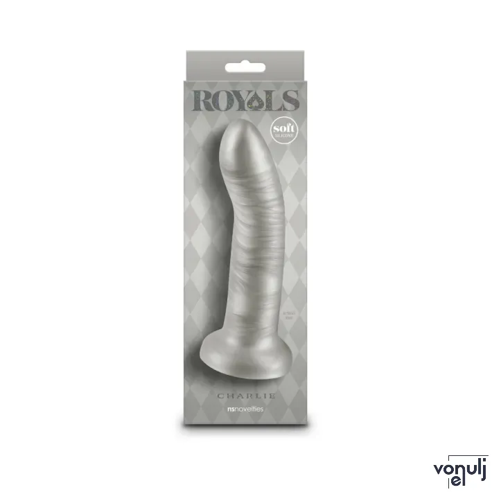 Hajlított műpénisz Ns novelties Royals 7"Charlie Metallic Champagne