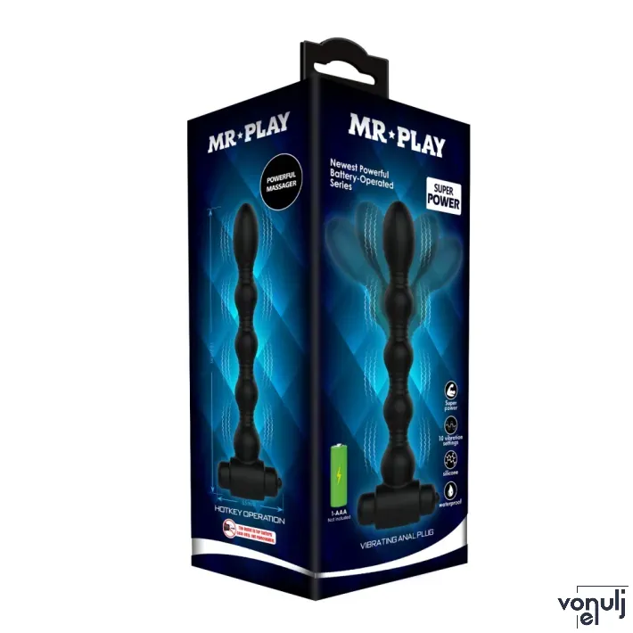 Anál plug Mr. Play V - elemes, vízálló