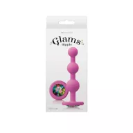 NS NOVELTIES análbot Glams Ripple Rainbow Gem Pink - rózsaszín színben, 3 eltérő méretű golyóval, vízálló, 11 cm