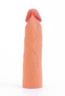 LOVETOY péniszköpeny Pleasure X-Tender Penis Sleeve 1 - realisztikus, testszínű, vízálló, (17 cm)