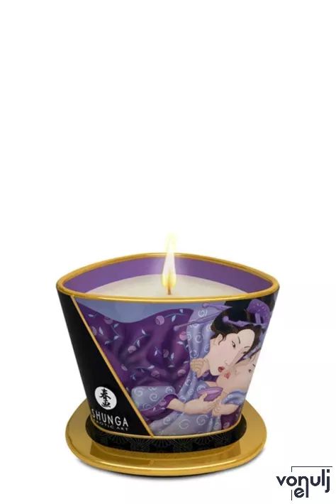 SHUNGA masszázsgyertya Massage Candle Exotic Fruit 170 ml - egzotikus gyümölcs illattal