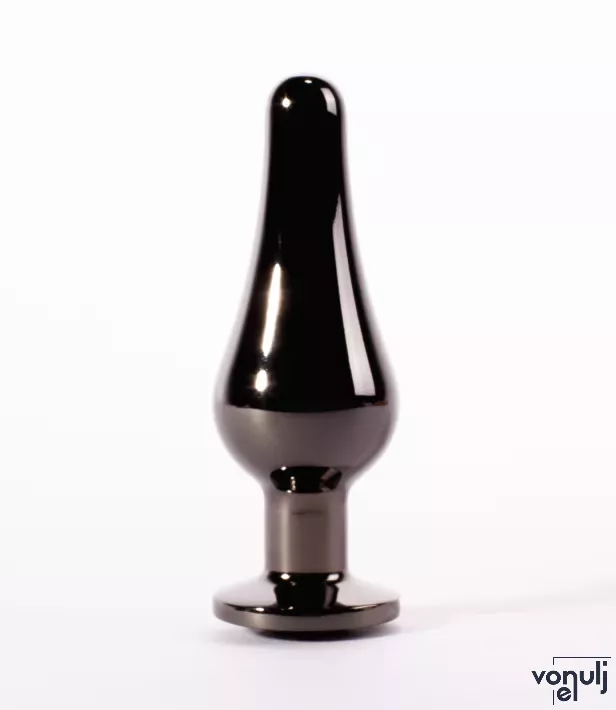 X-MEN fenékdugó Secret Shine Gun Colour Jewelled Metal Butt M - fekete színben, vízálló, fém, 11,2 cm