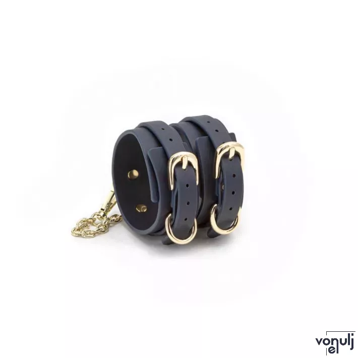 NS NOVELTIES bilincs Bondage Couture Ankle Cuff Blue - kék színben, bokára helyezhető