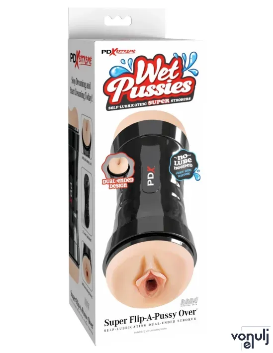 Műpunci és ánusz maszturbátor PDX Wet Pussies - vízálló