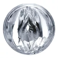 FLESHLIGHT maszturbátor Quickshot Riley Reid - realisztikus, ánusz és vagina nyílással, áttetsző, vizálló, vibráció nélküli