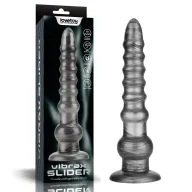Anál plug Lovetoy 12.5" Vibrax Slider - akkumulátoros, vízálló