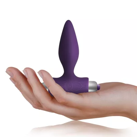ROCKS-OFF fenékdugó Plug Purple - lila színben, vibrátoros, vízálló, elemes