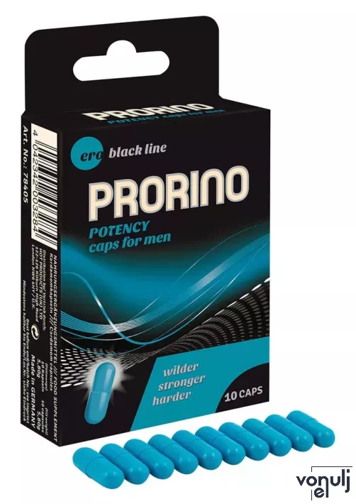 PRORINO - Potencianövelő étrend-kiegészítő kapszula férfiaknak 10x