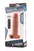 LOVETOY péniszköpeny Pleasure X-Tender Vibrating Penis Sleeve 6 - realisztikus, testszínű, vibrációs funkcióval, vízálló, elemes, (20,8 cm)