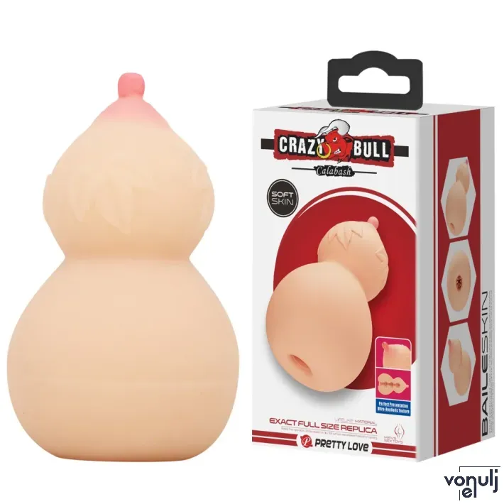 Mell maszturbátor Crazy Bull Calabash - vízálló