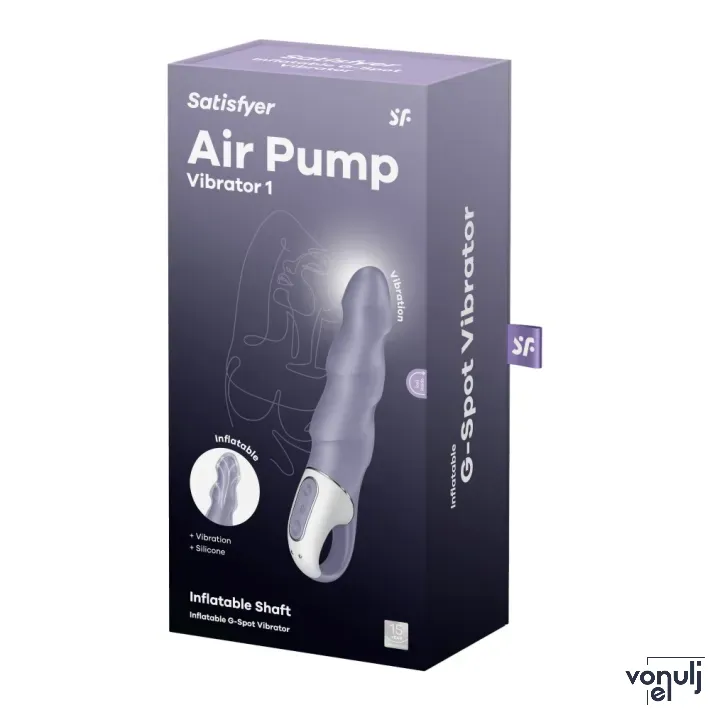 G pont vibrátor Satisfyer Air Pump 1 - akkumulátoros,vízálló