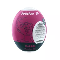 SATISFYER maszturbációs tojás Single Bubble - vízálló, egyszer használatos