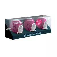 SATISFYER maszturbációs tojás Single Bubble - vízálló, egyszer használatos