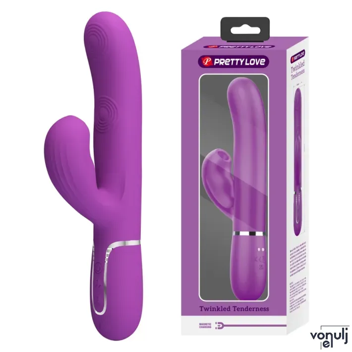 Csiklóizgatós g pont vibrátor Pretty Love Perlita Purple II - akkumulátoros,vízálló
