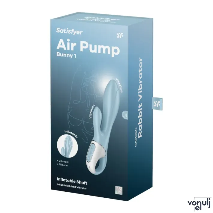 Csiklóizgatós g pont vibrátor Satisfyer Air Pump Bunny 1 - akkumulátoros,vízálló