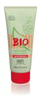 HOT intim síkosító Bio Lubricant Waterbased Warming 100 ml - vízbázisú, vegán, melegítő hatással, hosszantartó, óvszerhez és segédeszközhöz is