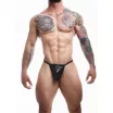 CUT4MEN BL4CK erotikus férfi alsó Boost Black String M - fekete színben, M méretben