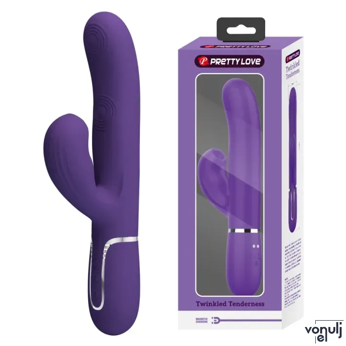 Csiklóizgatós g pont vibrátor Pretty Love Perlita Blue - akkumulátoros,vízálló