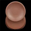 LOVETOY élethű dildó 14'' King Sized Sliding Skin Dual Layer Dong Brown - extra nagy méretű,herékkel,kétrétegű,letapasztható,vízálló,TPE(36 cm)