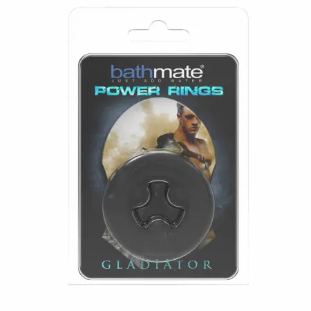 BATHMATE péniszgyűrű Power Ring Gladiator - fekete színben, vízálló, vibráció nélküli