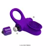 PRETTY LOVE péniszgyűrű Vibrant Penis Ring 2 Purple - lila színben, vibrációs funkcióval, csiklóizgatóval, vízálló, elemes