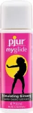 PJUR intim síkosító Myglide Bottle 30 ml - vízbázisú, forrósító hatással, stimuláló ginzenggel, óvszerhez és segédeszközhöz is