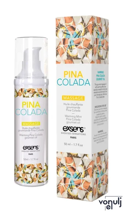 Masszázsolaj Exsens Pina Colada 50 ml - orális szexhez,ehető