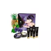 SHUNGA vágyfokozó szett Geisha's Secret Kit Exotic Fruit - pároknak,masszázsolaj,vízbázisú síkosító,masszázsgyertya,vágyfokozó krém,melegítős olaj