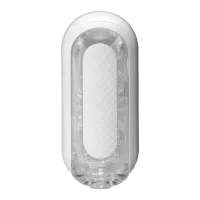 TENGA maszturbátor Flip Zero Gravity White - vákuumos, vízálló, fehér színű tokban