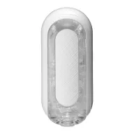 TENGA maszturbátor Flip Zero Gravity White - vákuumos, vízálló, fehér színű tokban